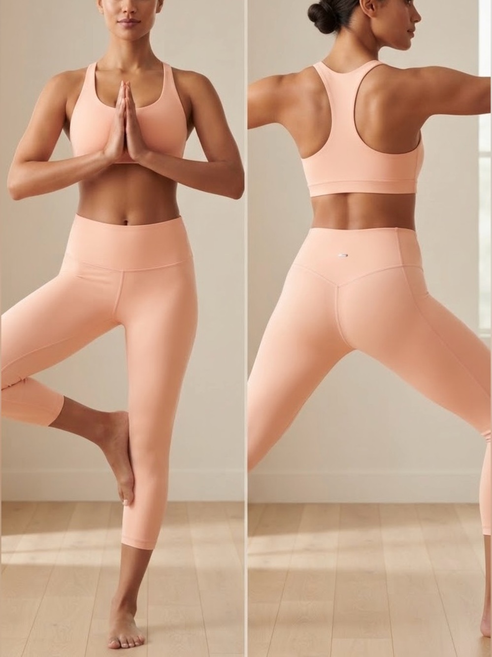 Athletic Works Sculpting Peach Leggings: Butter-Soft, Ultimate Squat-Proof Fit!